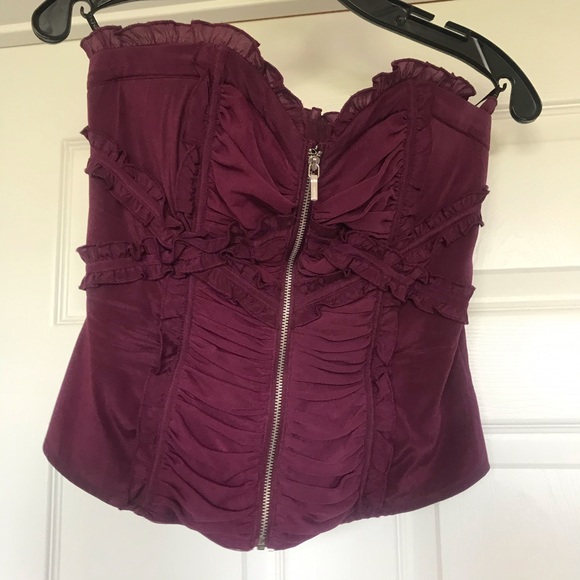 EUC bebe Strapless Top Size Small - Picture 3 of 8